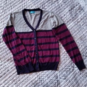 NWOT Color Block Cardigan